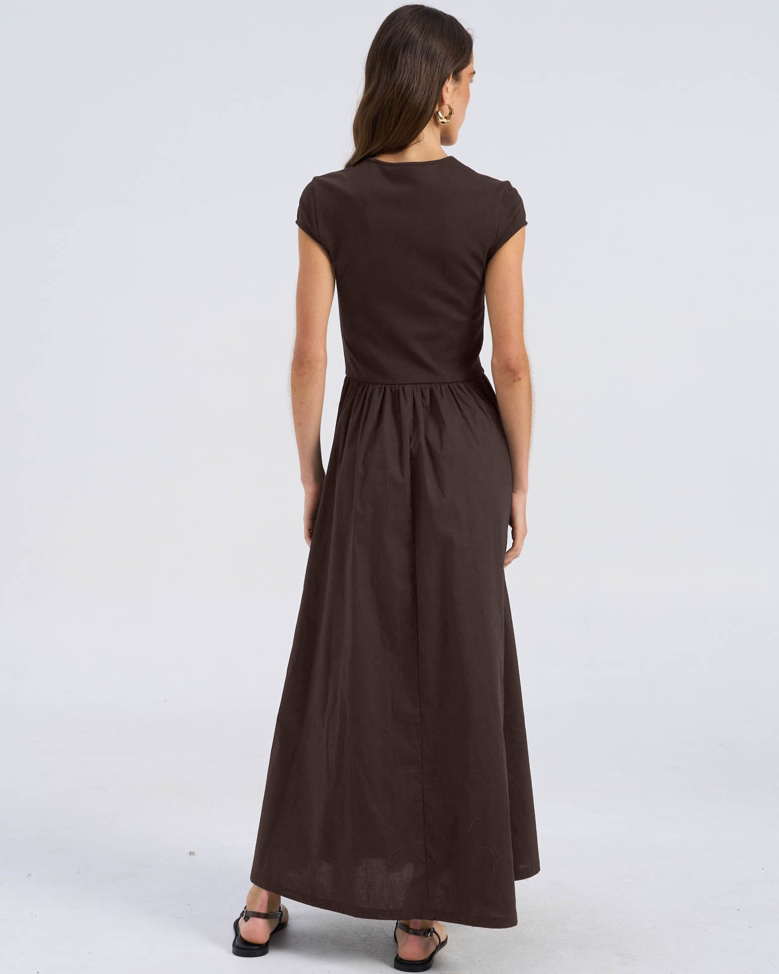 AWROSEMARY CAP SLEEVE MAXI DRESS